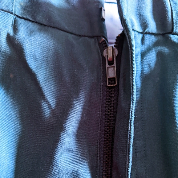 VTG Dark Green Cotton Blend Straight Leg Work Pants. Mens 36 Waist x 33 L. HP! - Picture 4 of 10